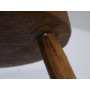 Tabouret tripode de ferme en chene 