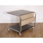 Table basse ou d'appoint vintage avec porte revue 1970