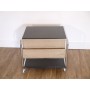 Table basse ou d'appoint vintage avec porte revue 1970