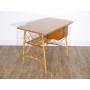 Bureau vintage en rotin attribué à Louis Sognot 1950