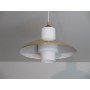 Suspension scandinave en laiton et opaline 1970