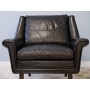 Fauteuil danois cuir 1960