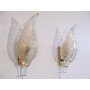 Paire d'appliques italienne en verre de Murano 1960