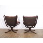 Paire de fauteuils Falcon design SIgurd Ressel pour Vatne Mobler