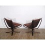 Paire de fauteuils Falcon design SIgurd Ressel pour Vatne Mobler