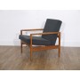 Fauteuil vintage scandinave en teck 1960