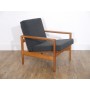 Fauteuil vintage scandinave en teck 1960