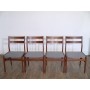 Serie de 4 chaises vintage scandinave en teck 1960