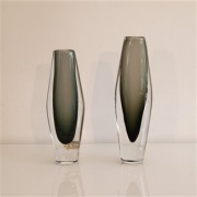 Paire de vases scandinave sommerso 1960