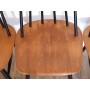 Serie de chaises vintage fanett design Ilmari Tapiovaara