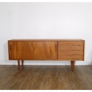 Enfilade en teck design scandinave de Nils Jonsson 1960