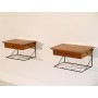 Paire de chevets suspendus scandinave vintage 1960