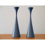 Bougeoirs scandinaves en bois 1960