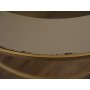 Tables gigognes vintage en laiton et verre 1970