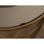 Tables gigognes vintage en laiton et verre 1970