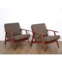 Paire de fauteuils danois vintage en teck 1960