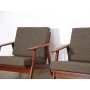 Paire de fauteuils danois vintage en teck 1960