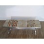 Table basse vintage en ceramique design 1970