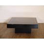 Table basse vintage en laque design 1970