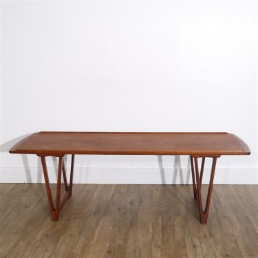 Table basse vintage danoise en teck 1960