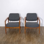 Paire de fauteuils scandinave en teck de Folke Ohlsson 1960