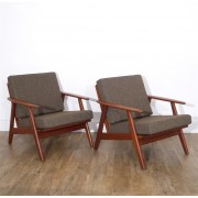 Paire de fauteuils danois vintage en teck 1960