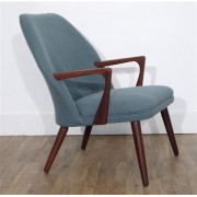 Fauteuil danois vintage en teck 1960