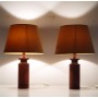 Paire de lampes danoise en teck 1960