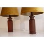 Paire de lampes danoise en teck 1960