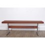 Banc a lattes danois en teck 1970