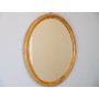 Miroir vintage en rotin 