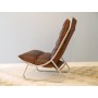 Fauteuil vintage danois en cuir 1970