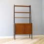 Bibliothèque vintage scandinave teck