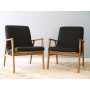 Fauteuils vintage scandinaves chêne 