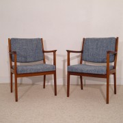 Paire de fauteuils vintage scandinave design de K.E Ekselius